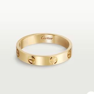LOVE wedding band, 18K yellow gold